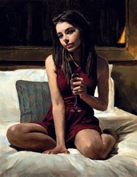 Bella by Fabian Perez - Embelished Canvas on Board sized 14x18 inches. Available from Whitewall Galleries