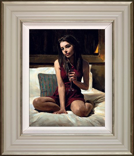 Bella by Fabian Perez - Framed Embelished Canvas on Board